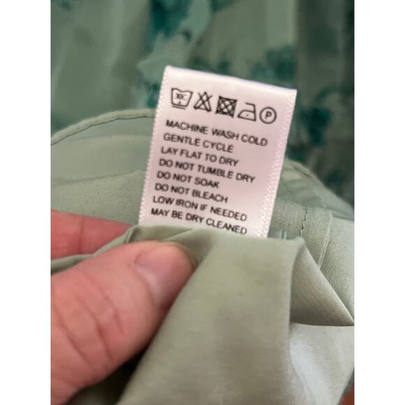 Ivy City Co Geneva Bright Green Floral Maxi Dress Women's Plus Size 4X Indie - Picture 9 of 10